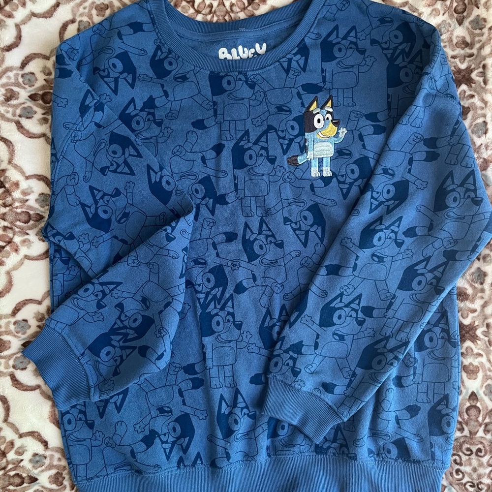 Bluey Women's Blue Sweatshirt